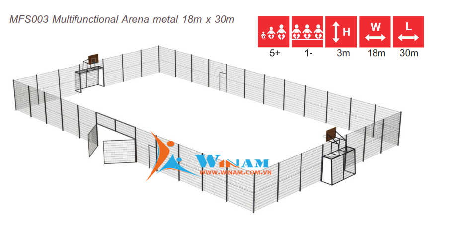 Sân vận động đa chức năng - WinFit - MFS003 Multifunctional Arena
