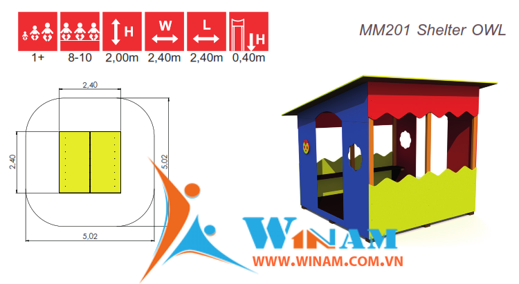 Playhouse - Winplay - MM201 Shelter OWL