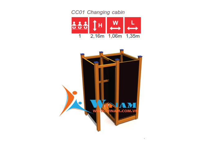 Thiết bị công viên - WinWorx - CC01 Changing cabin