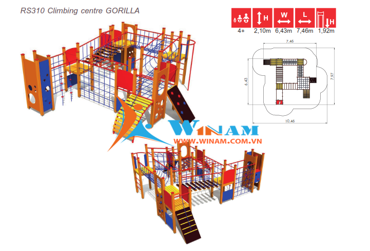 Khu vui chơi liên hoàn - Winplay - RS310 GORILLA