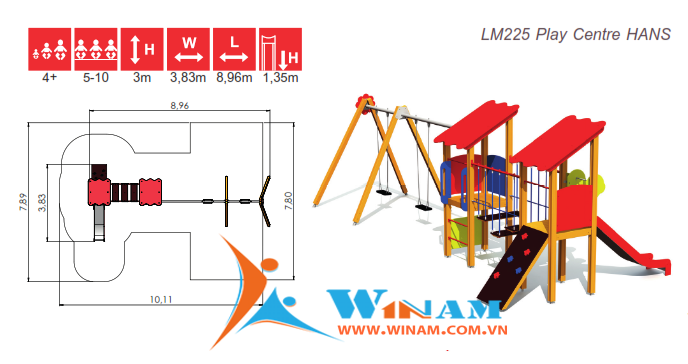 Khu vui chơi liên hoàn - Winplay - LM225 HANS