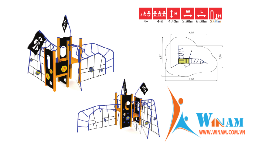 Khu vui chơi liên hoàn - Winplay - NW201 P COOPER