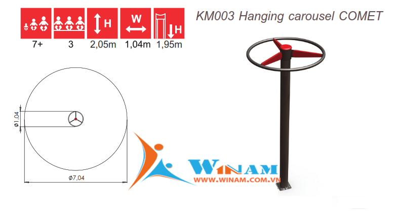 Thiết bị vận động cho trẻ em - Winplay - KM003 COMET