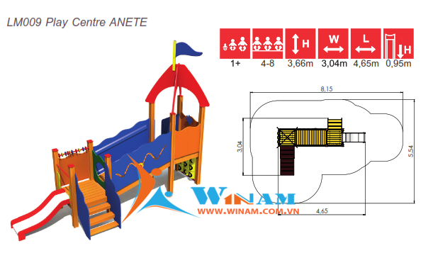 Khu vui chơi liên hoàn - Winplay - LM009 ANETE