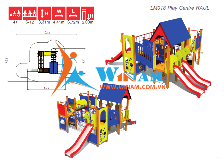 Khu vui chơi liên hoàn - Winplay - LM018 RAUL