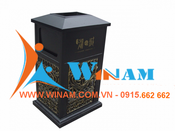 Thùng rác công viên - WINWORX - WABS18 steel street waste bin