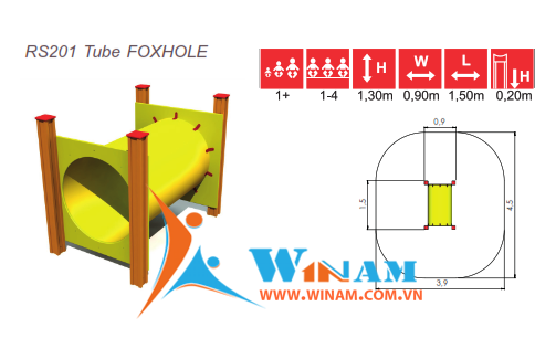 Thiết bị leo trèo - Winplay - RS201 Tube FOXHOLE