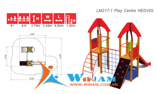 Khu vui chơi liên hoàn - Winplay - LM217-1 HEDVIG