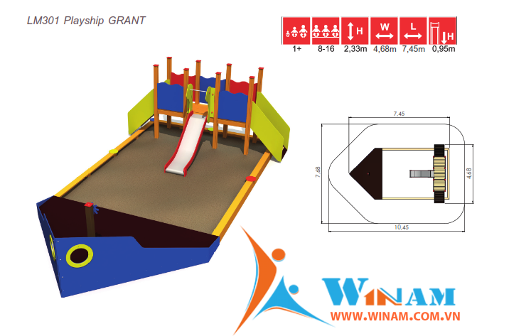 Khu vui chơi liên hoàn- Winplay - LM301 GRANT