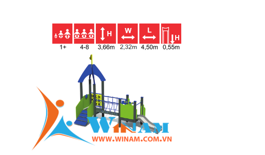 Khu vui chơi liên hoàn - Winplay - LM010 MF FR Play Centre BRITA