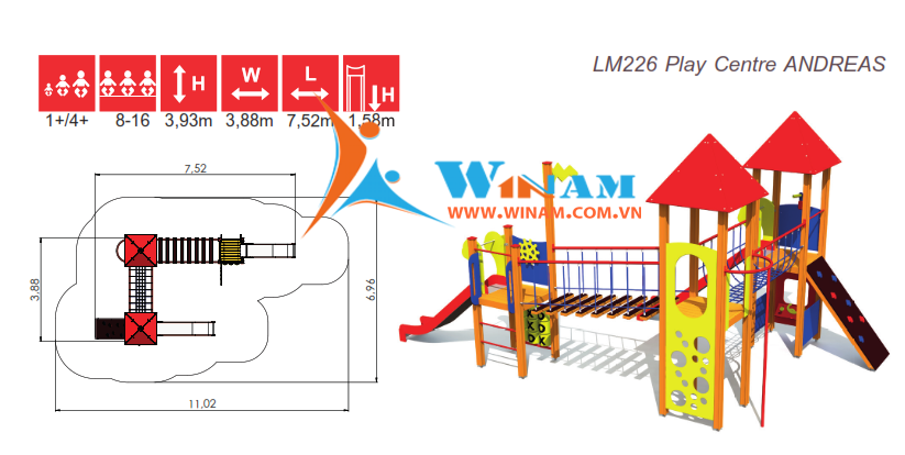 Khu vui chơi liên hoàn - Winplay - LM226 ANDREAS