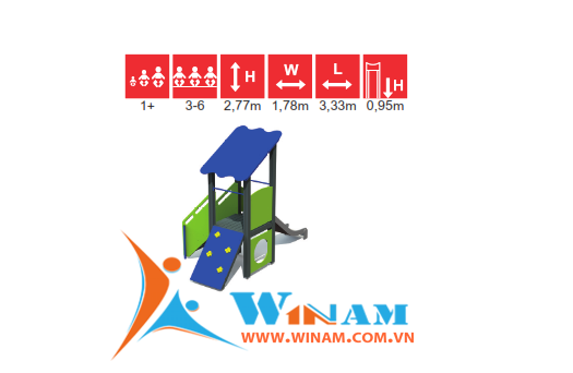 Khu vui chơi liên hoàn - WinPlay-LM013 MF FR Slide SAM