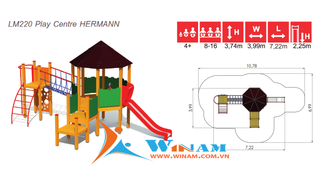 Khu vui chơi liên hoàn - Winplay - LM220 HERMANN