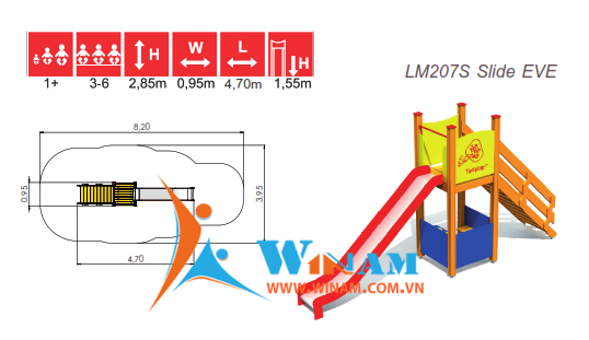 Cầu trượt - Winplay - LM207S Slide EVE