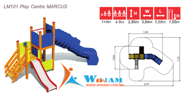 Khu vui chơi liên hoàn - Winplay - LM009 ANETELM101 MARCUS 