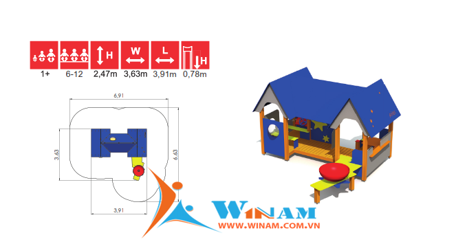 Khu vui chơi liên hoàn - Winplay - Z011 ARIES