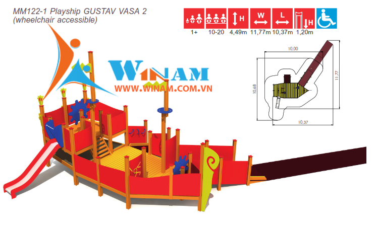 Khu vui chơi liên hoàn- Winplay - MM122-1 GUSTAV VASA 2