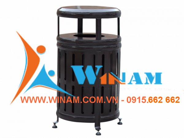 Thùng rác công viên - WINWORX - WABS43 steel garden waste bin