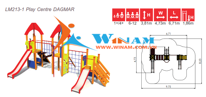 Khu vui chơi liên hoàn - Winplay - LM213-1 DAGMAR