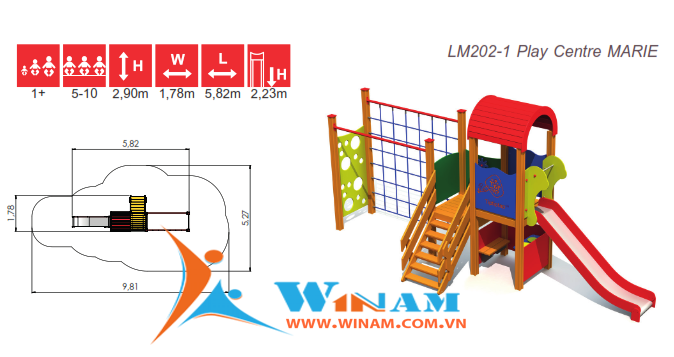 Khu vui chơi liên hoàn - Winplay - LM202-1 MARIE