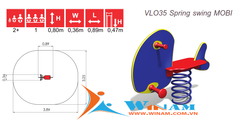 Thú nhún - Winplay - VLO35 Spring swing MOBI