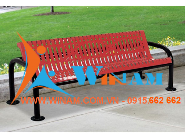 Bàn ghế công cộng - WinWorx - WA64 outdoor park bench stee