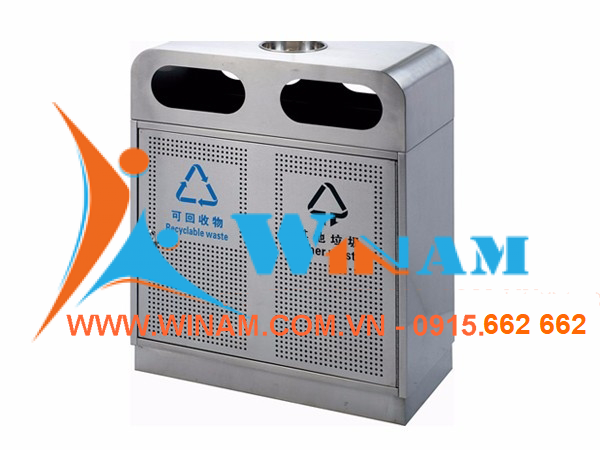 Thùng rác công viên - WINWORX - WABS72 Classification Steel Waste Bin