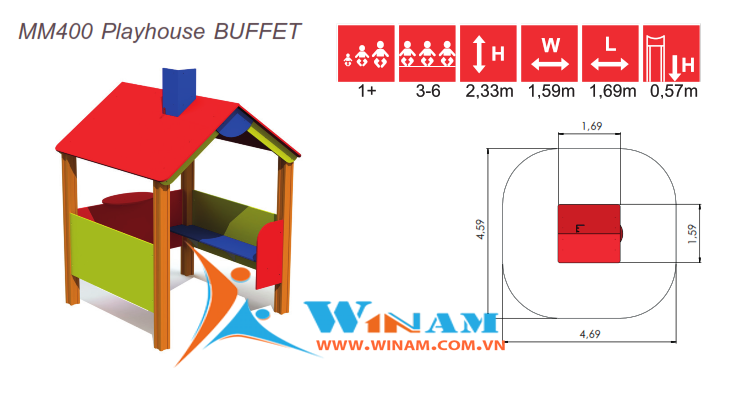 Playhouse - Winplay - MM400 Playhouse BUFFET