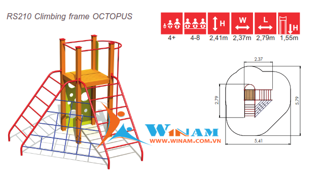 Thiết bị leo trèo - Winplay - RS210 OCTOPUS