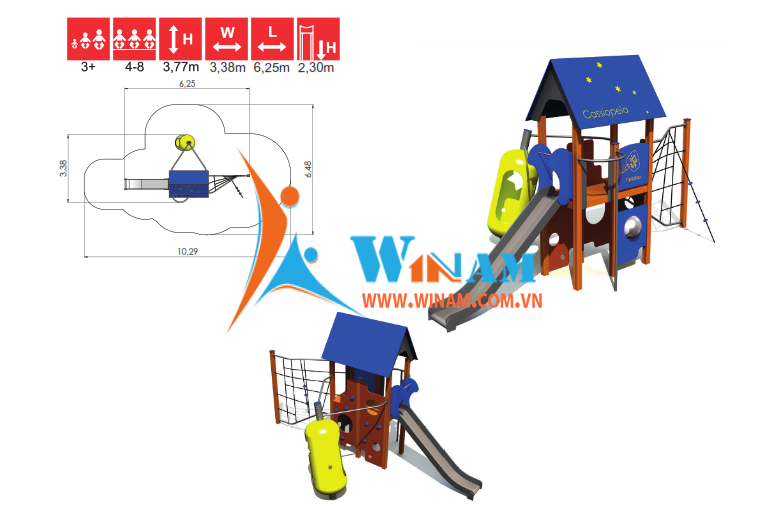 Khu vui chơi liên hoàn - Winplay - Z009 CASSIOPEIA