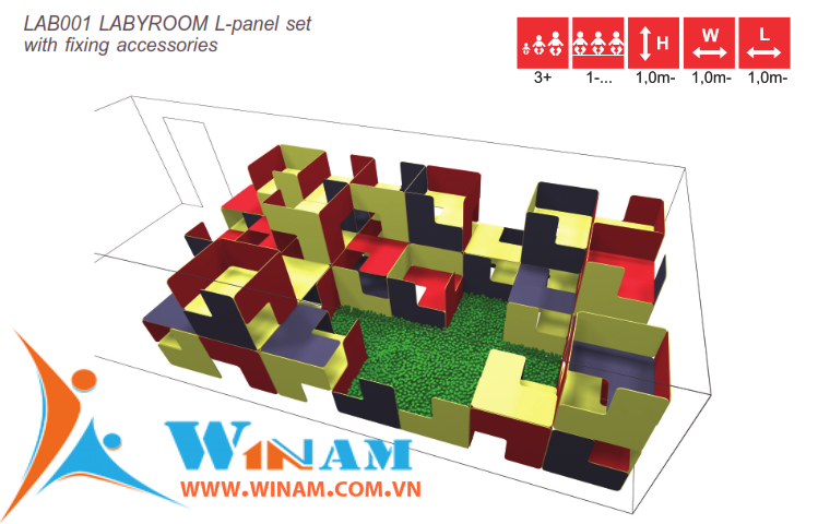 Thiết bị vận động cho trẻ em- Winplay - LAB001 LABYROOM