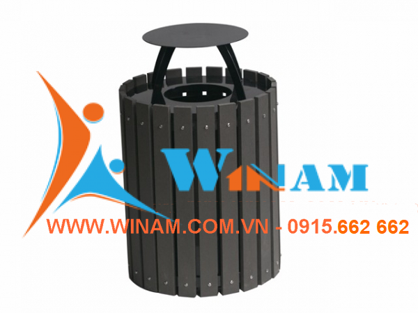 Thùng rác công viên - WINWORX - WABW37 Outdoor Wooden Trash Can