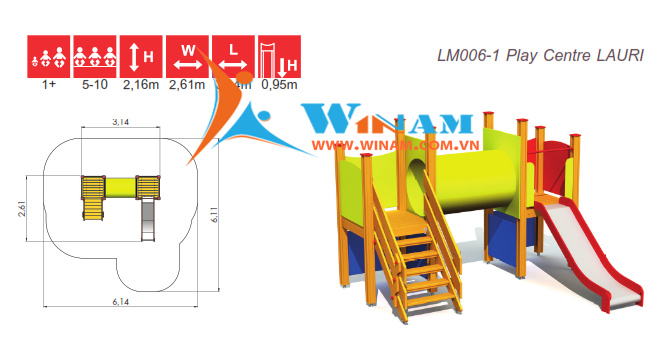 Khu vui chơi liên hoàn - Winplay - LM006-1 LAURI