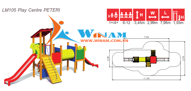 Khu vui chơi liên hoàn - Winplay - LM105 PETERI