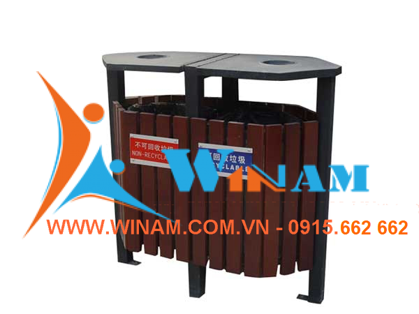 Thùng rác công viên - WINWORX - WABW23- recycle trash bin