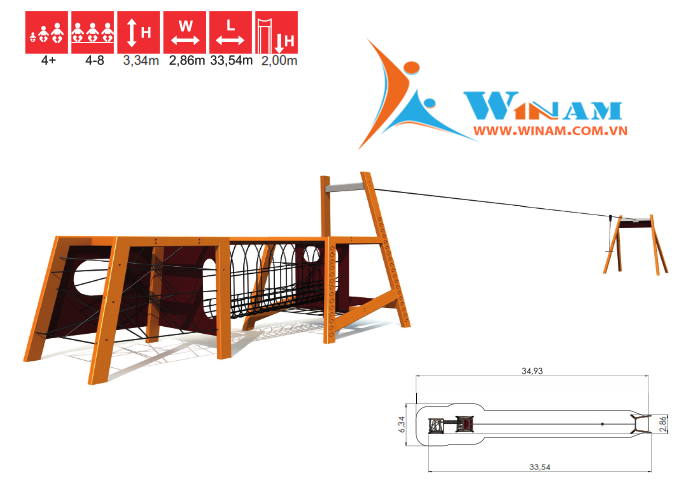 Thiết bị vận động cho trẻ em - Winplay - AM013