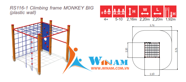 Thiết bị leo trèo - Winplay - RS116-1 MONKEY BIG