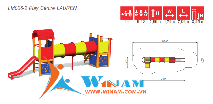 Khu vui chơi liên hoàn - Winplay - LM006-2 LAUREN