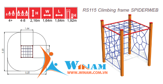 Thiết bị leo trèo - Winplay - RS115 SPIDERWEB