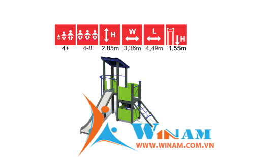 Khu vui chơi liên hoàn - Winplay - LM103 MF FR Play Centre ROBERT