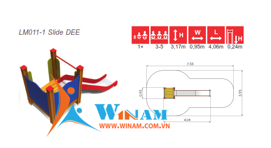 Cầu trượt - Winplay - LM011-1 Slide DEE