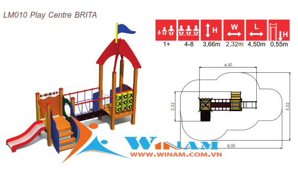 Khu vui chơi liên hoàn - Winplay - LM010 BRITA