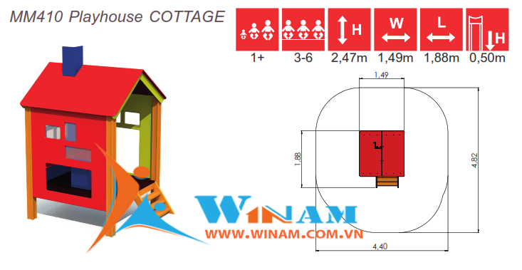 Playhouse - Winplay - MM410 COTTAGE