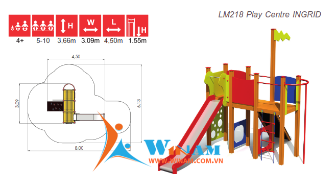 Khu vui chơi liên hoàn - Winplay - LM218 INGRID