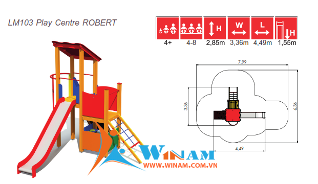 Khu vui chơi liên hoàn - Winplay - LM103 ROBERT