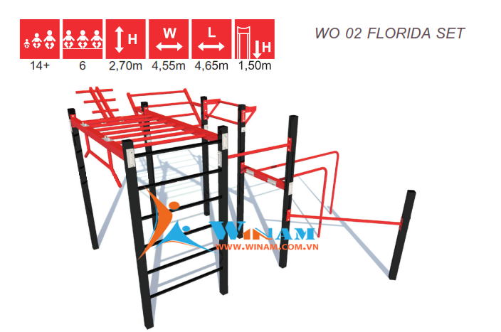 Thiết bị tập thể dục - WinFit -  WO 02 FLORIDA SET