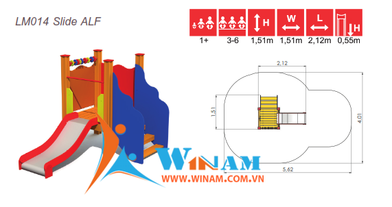 Cầu trượt - Winplay - LM014 Slide ALF