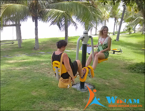 Winam lắp đặt thiết bị tập thể dục ngoài trời cho khu nghĩ dưỡng cao cấp Hòn Tằm - Nha Trang