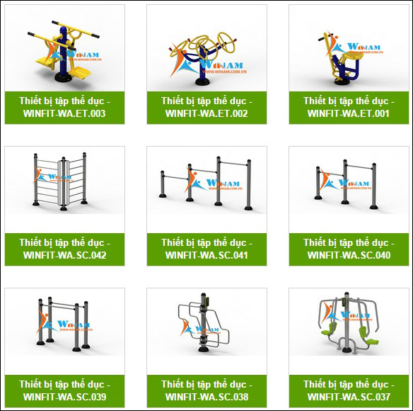 Winam cung cấp và lắp đặt thiết bị tập thể dục ngoài trời cho công viên và nơi công cộng